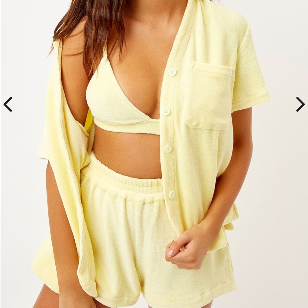 Frankies bikinis Coco top and bottom yellow !!